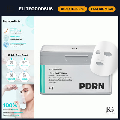 Hydrating PDRN Face Mask - 30 Sheets, Daily Moisturizing & Revitalizing Treatmen