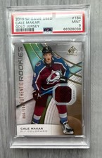 2019-20 Upper Deck SP Game Used - Authentic Rookies Cale Makar #184 Gold Jersey
