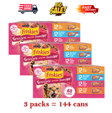 3 Packs -Friskies Surfin'  Turfin' Prime Filets Cat Wet Food , 5.5 OZ, 48 count