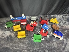 Massive Lot Of Fisher-Price GeoTrax Rail  Road System Cars And Trains