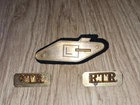 WW2/1950's Royal Tank Corps  Sleeve Badge & Shoulder Badges with Fittings