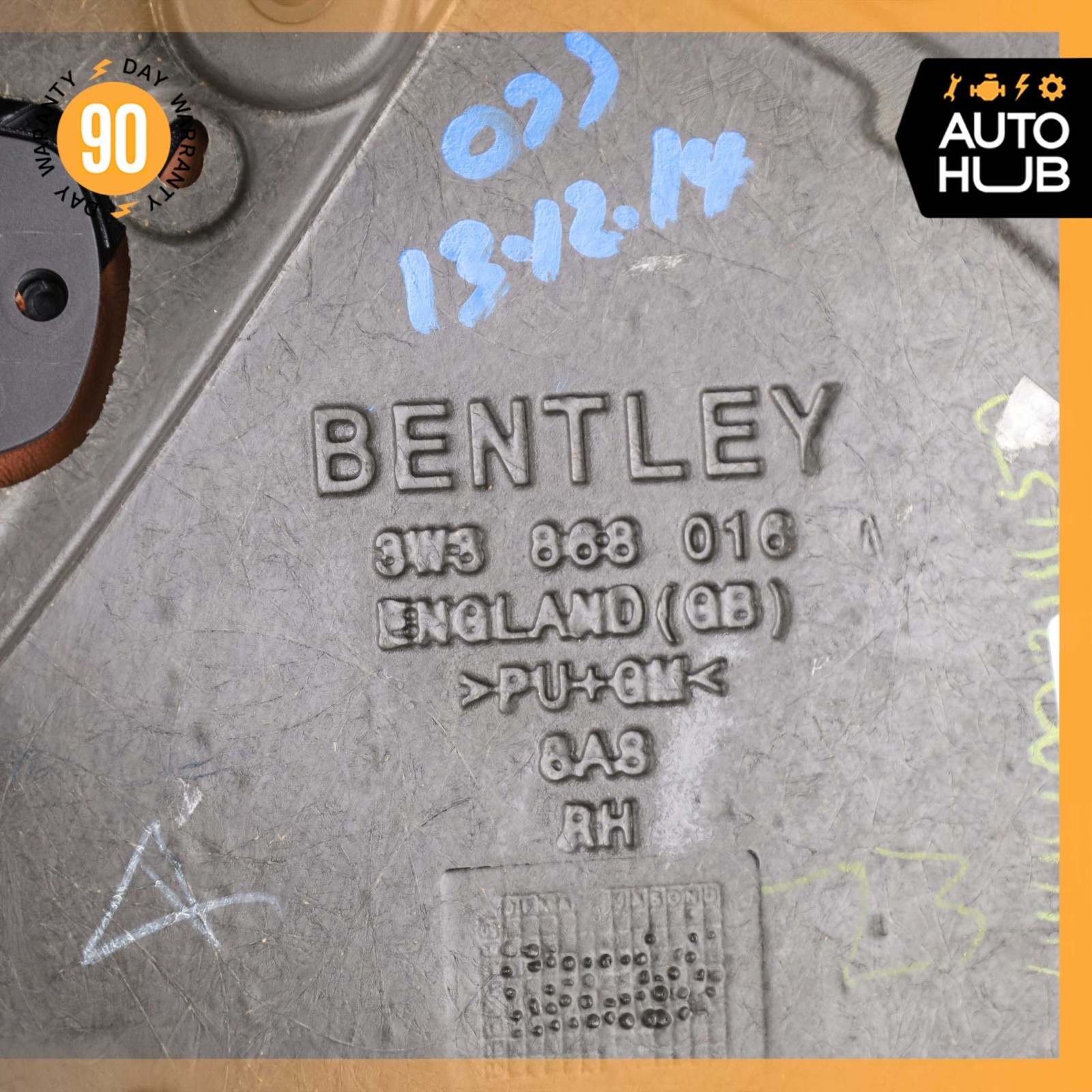 12-16 Bentley Continental GT Right Passenger Side Interior Door Panel OEM