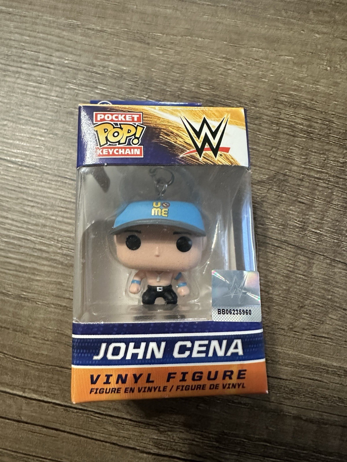 WWE John Cena Funko Pocket Pop! Keychain BLUE HAT VINYL FIGURE IN BOX Vaulted