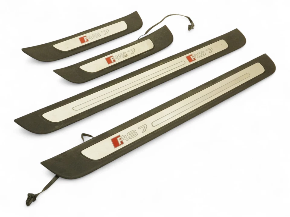 Juego de 4 paneles de cubierta de moldura de placa de desgaste de umbral para Audi RS7 4G 14-18 4G8947406B fabricante original Foto 2 de 4