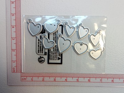 Herz Anhänger Stanzschablone cutting dies Prägeschablone Scrapbooking Basteln