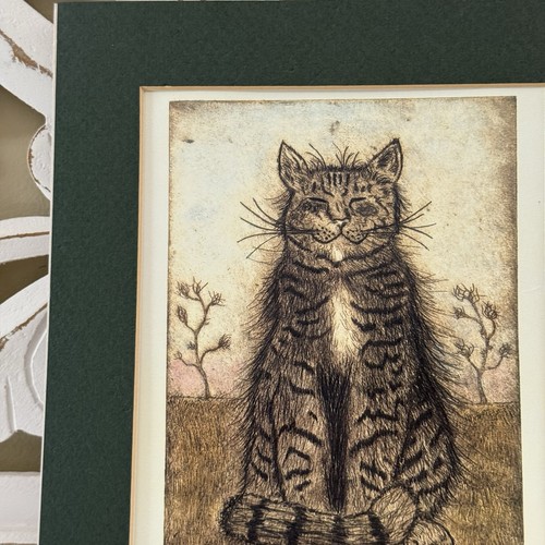 JAY WENNERSTEN Smiling Cat Picture Signed & Numbered - Picture 3 of 9