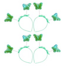 4 Pcs Butterfly Costume for Kids Headpiece Artificial Flower Headband