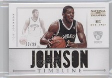 2012 Panini National Treasures Timeline Custom Names 13/99 Joe Johnson #10 0v1