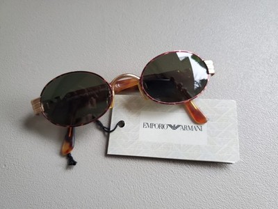 Vintage Giorgio Armani 054 S 832 Tortoiseshell Sunglasses Gold Eagle ca. 1997