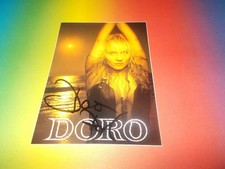 Doro Pesch Warlock  signed signiert Autogramm Autogrammkarte in person