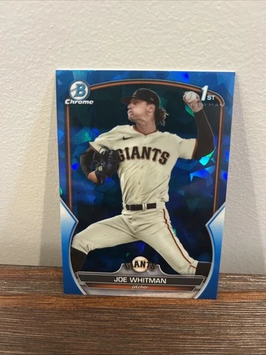 2023 Bowman Chrome JOE WHITMAN #BDC-98 🔥 Sapphire Refractor 🔥 1st Bowman