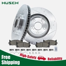 Front Drilled Rotors Brakes Pads For Toyota Camry/Avalon & Lexus ES300h/ES350