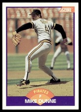 1989 Score Mike Dunne Pittsburgh Pirates #285