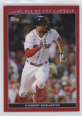 2022 Topps Derek Jeter Call of the Captain Red 5/10 Xander Bogaerts #10 rs2