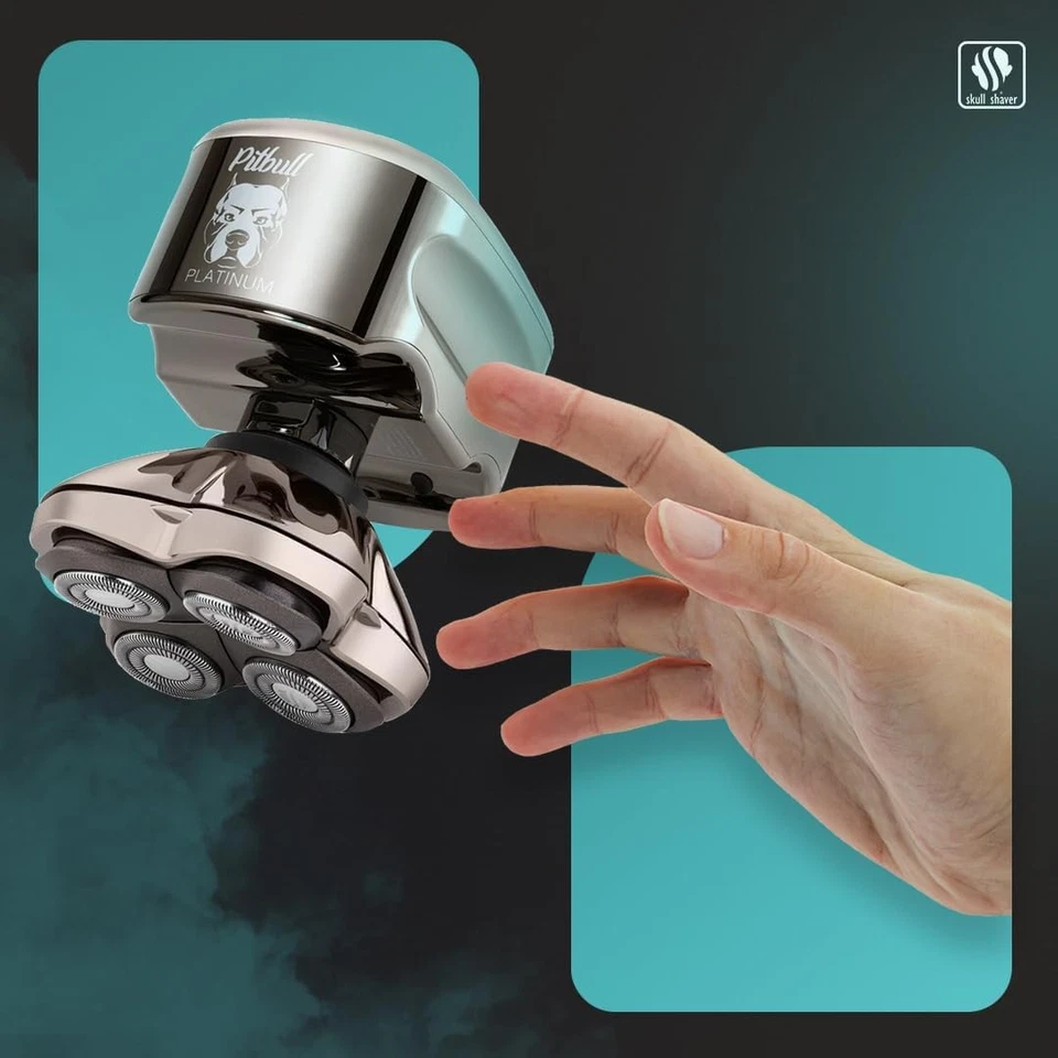 Skull Shaver Pitbull Platinum Pro Head Shaver Kit for Men Wet/Dry PBP4-8700 - Image 2 of 4