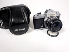 Vintage Nikon Nikkormat FT2 35mm Film Camera w/ Nikkor 50mm Lens Leather Case