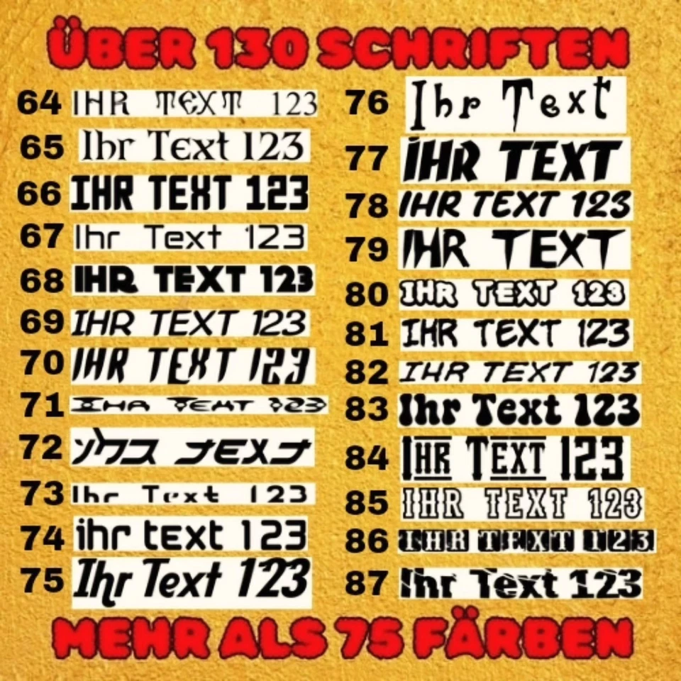 Textil Aufkleber Shirt Wunschtext Bis 20cm Schriftzug Sticker Bügelfolie - Bild 4 von 4