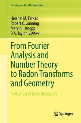From Fourier Analysis and Number Theory to Radon Transforms and Geometry | Buch