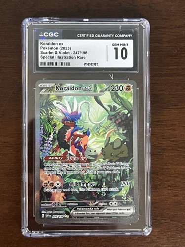 Koraidon ex graded CGC 10 for sale on eBay