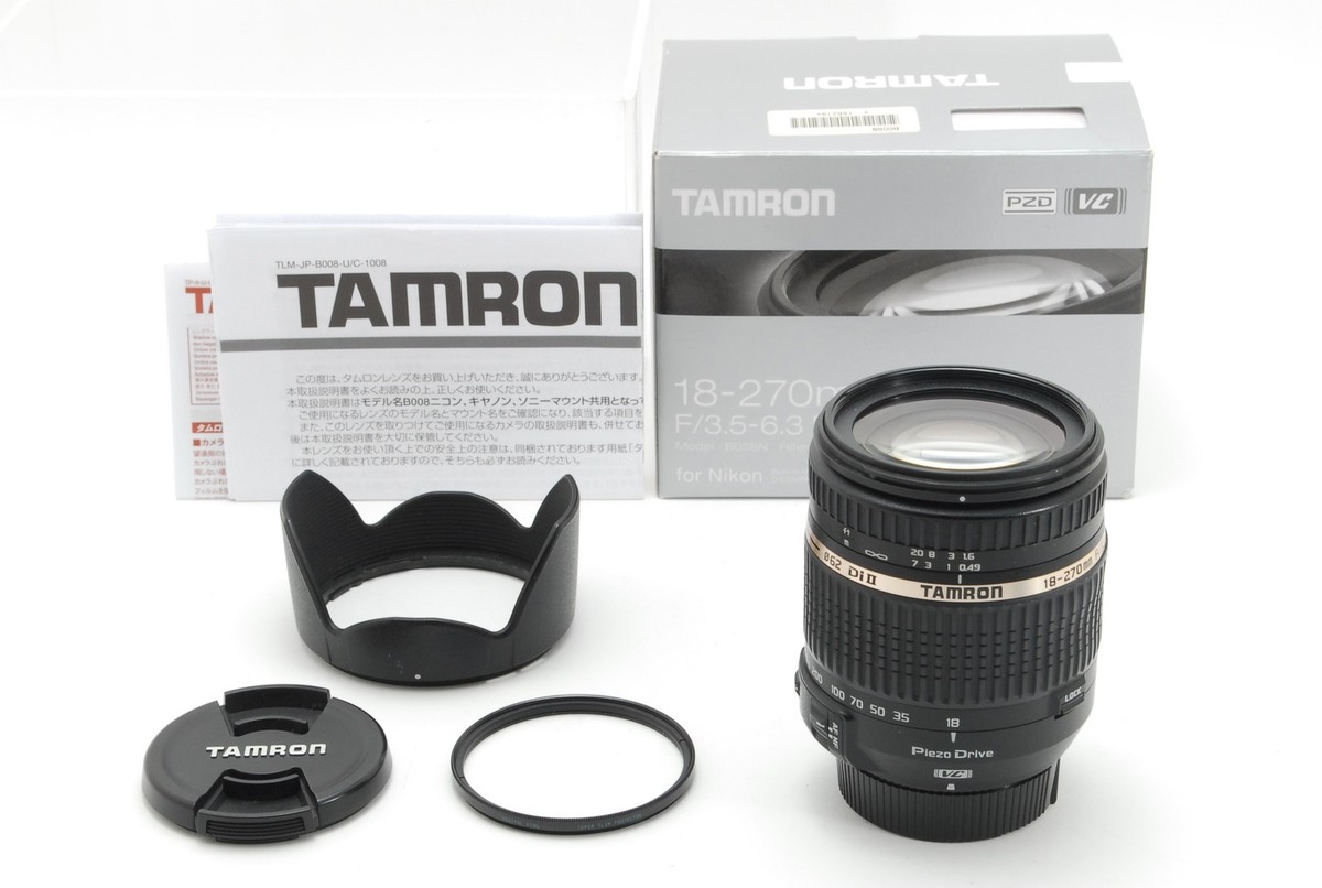TAMRON 18-270mm DiⅡ VC & マウントアダプター Tamron 18-270mm f/3.5-6.3 Di II VC LD Lens Review
