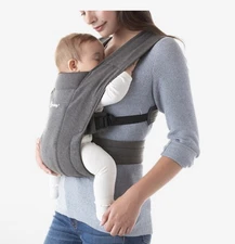 Ergobaby Embrace Cozy Soft Knit Newborn 7-25 Lbs Carrier Heather Grey New In Box