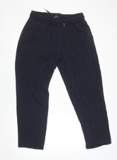Next Mens Black Large Cotton Blend Tracksuit Joggers Regular Leg