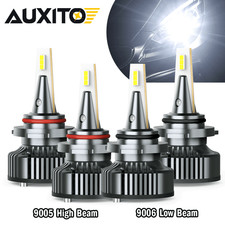 4X 9006 9005 Hi Low Beam LED Headlight For Honda Accord 90-2012 Civic 04-2015