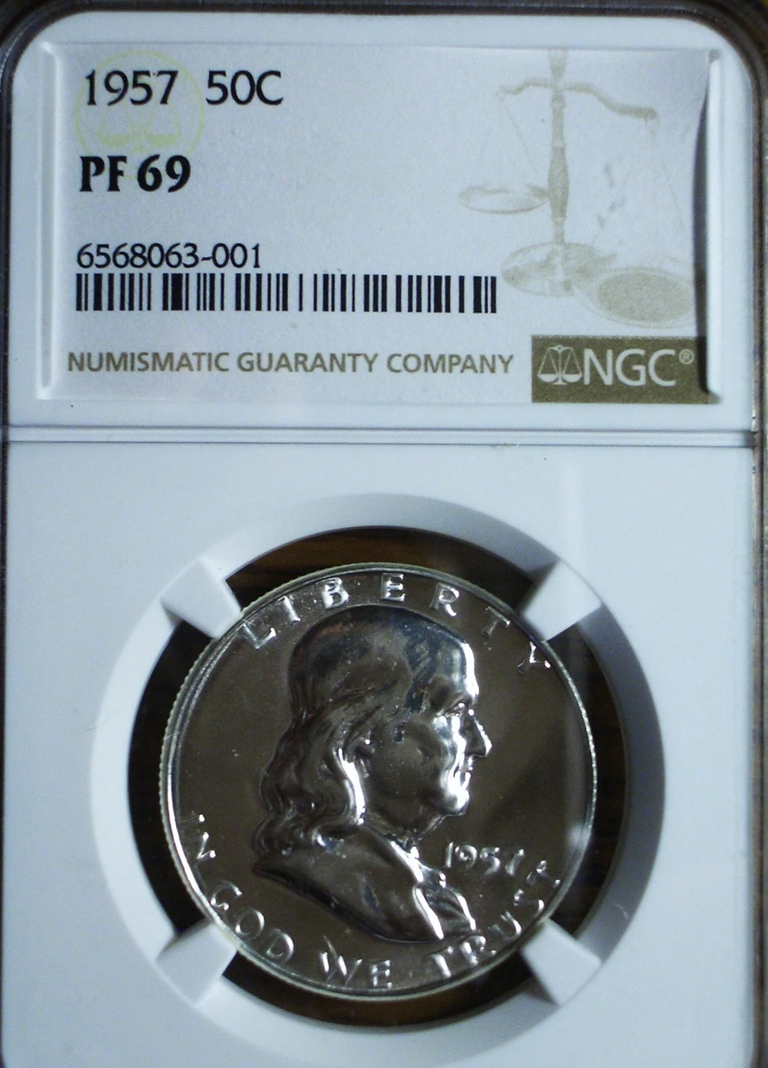 PR 69 Graded 1957 Franklin Half Dollars (1948-1963) for sale | eBay