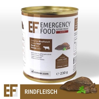 EF BASICS Rindfleisch 230g CONVAR Gefriergetrocknet Konserve MHD2038 NEU/OVP