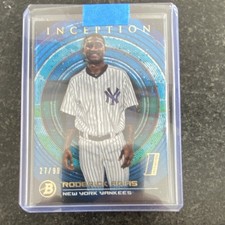 Topps 2022 Bowman Inception Roderick Arias Yankees Blue Foil Auto /99