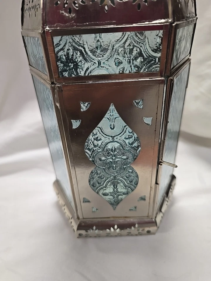 Lámpara colgante vela marroquí vela lámpara linterna para decoración del hogar 13" Foto 2 de 4