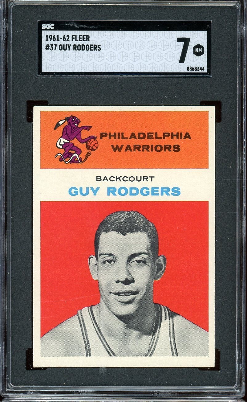 1961 Fleer Basketball #37 Guy Rodgers SGC 7