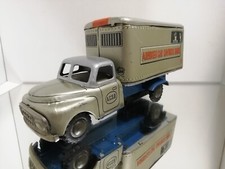 Vintage Marusan Armored Car Savings Bank truck Friction Tin LithoTinplate japan
