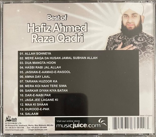Best Of Hafiz Ahmed Raza Qadri - Islamic Naat CD - Imagen 2 de 2