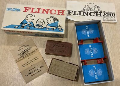 1913年頃 アンティークカードゲーム FLINCH Antique 1913 Flinch Card Game | Complete 150 Cards