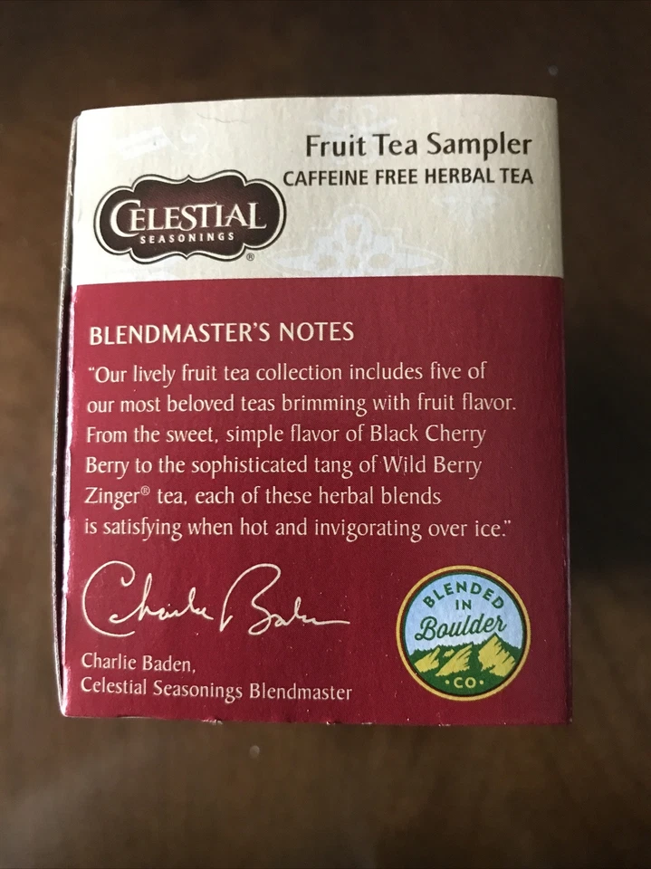 Té de hierbas Celestial Seasonings, muestreador de té de frutas, 18 unidades Foto 2 de 4