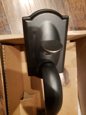 Schlage Camelot Front Entry Handleset - Left Handed Bright Chrome Door Lever