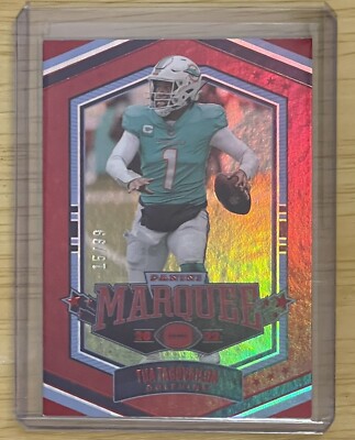 Tua Tagovailoa #/99 Red Marquee (Miami Dolphins) 2022 Panini