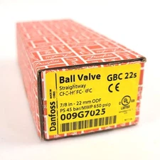 Danfoss 009G7025 Refrigerant Shut-Off Ball Valve 7/8" ODF Solder 650psig/45bar