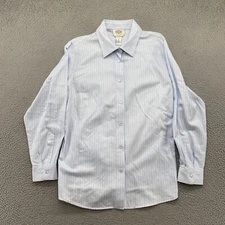 Talbots Women’s Wrinkle Resistant Long Sleeve Button Up Zig Zag Shirt Size 12W
