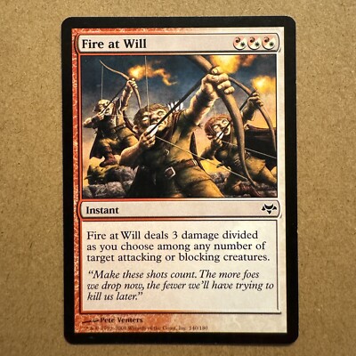 B3G3 ~ MTG ~ Fire at Will ~ EVE Eventide ~ #140 ~ English 2008 ~ LP