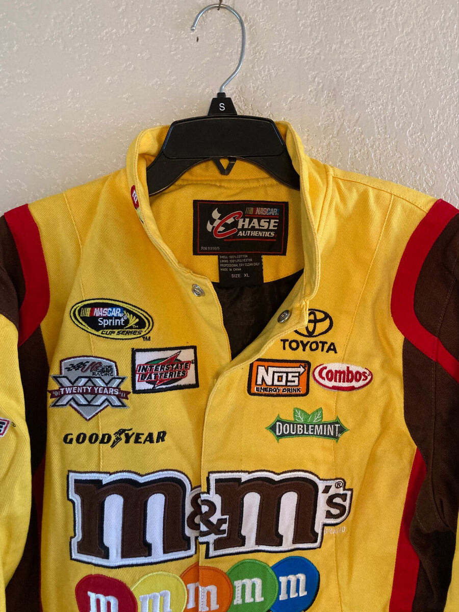 NASCAR Chase Authentics Kyle Busch M&M Youth Jacket Size XL NASCAR Chase Authentics Kyle Busch M&M Youth Jacket Size XL