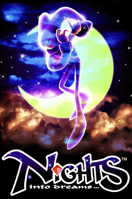 希少・レア】セガサターン ナイツ ポスター Nights into Dreams SEGA