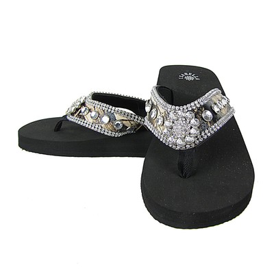 camo flip flops with rhinestones