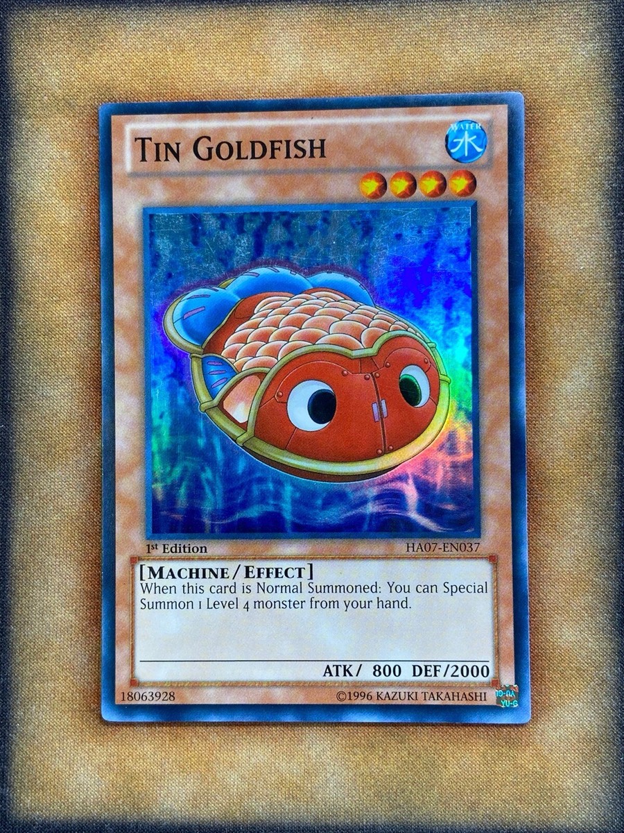 Yugioh Tin Goldfish HA02-EN037 Super Rare 1st Ed NM | eBay