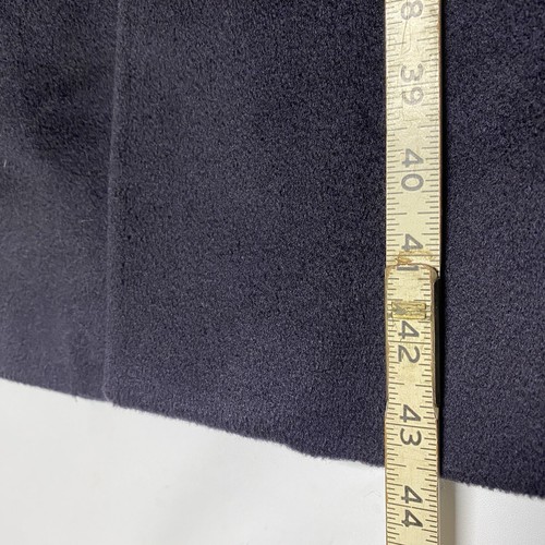 Vintage Saks Fifth Avenue Cashmere Trench Coat 42S Navy Men Silk Lined USA Made - Picture 12 of 16