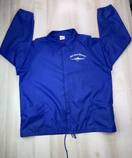 Vintage USA Made USS New Mexico Blue Lightweight Snap Front Mens Jacket XL