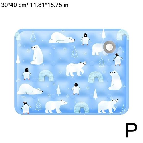 Pet Cooling Mat Cool Gel Pad Comfortable Cushion Bed Summer Dog Cat 16"/20"/24" - 第 5/38 張圖片