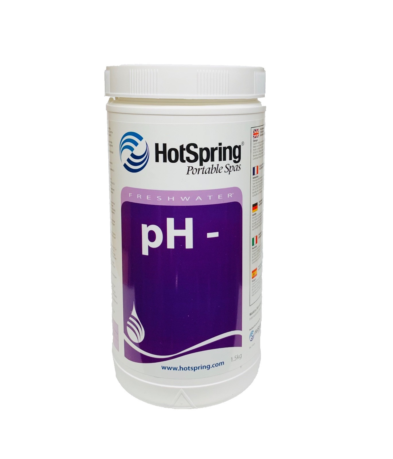 Hot Spring Freshwater PH Minus 1.5kg Decreaser for Hot Tub Pool Tubs Spa Springs