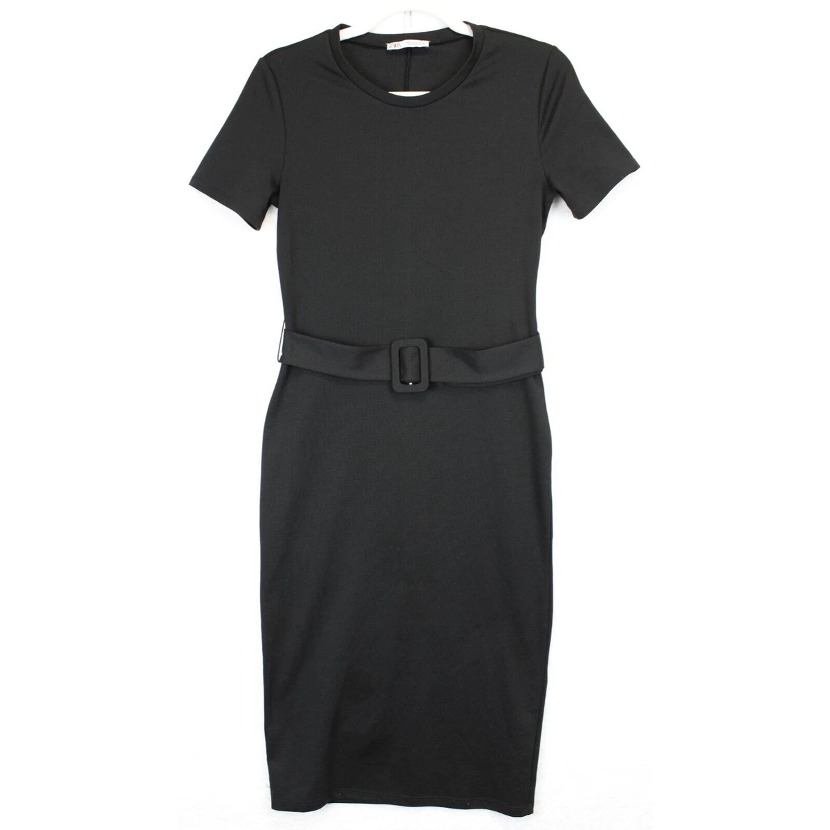 zara jersey dress Zara Ladies Black Jersey Jumper Dress Sweater Size Large